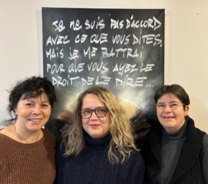 Photo Françoise Lefebvre, Marine Prévost et Patricia Pinel