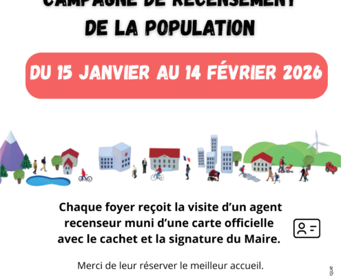 recensement de la population du 15 janvier au 14 février 2026